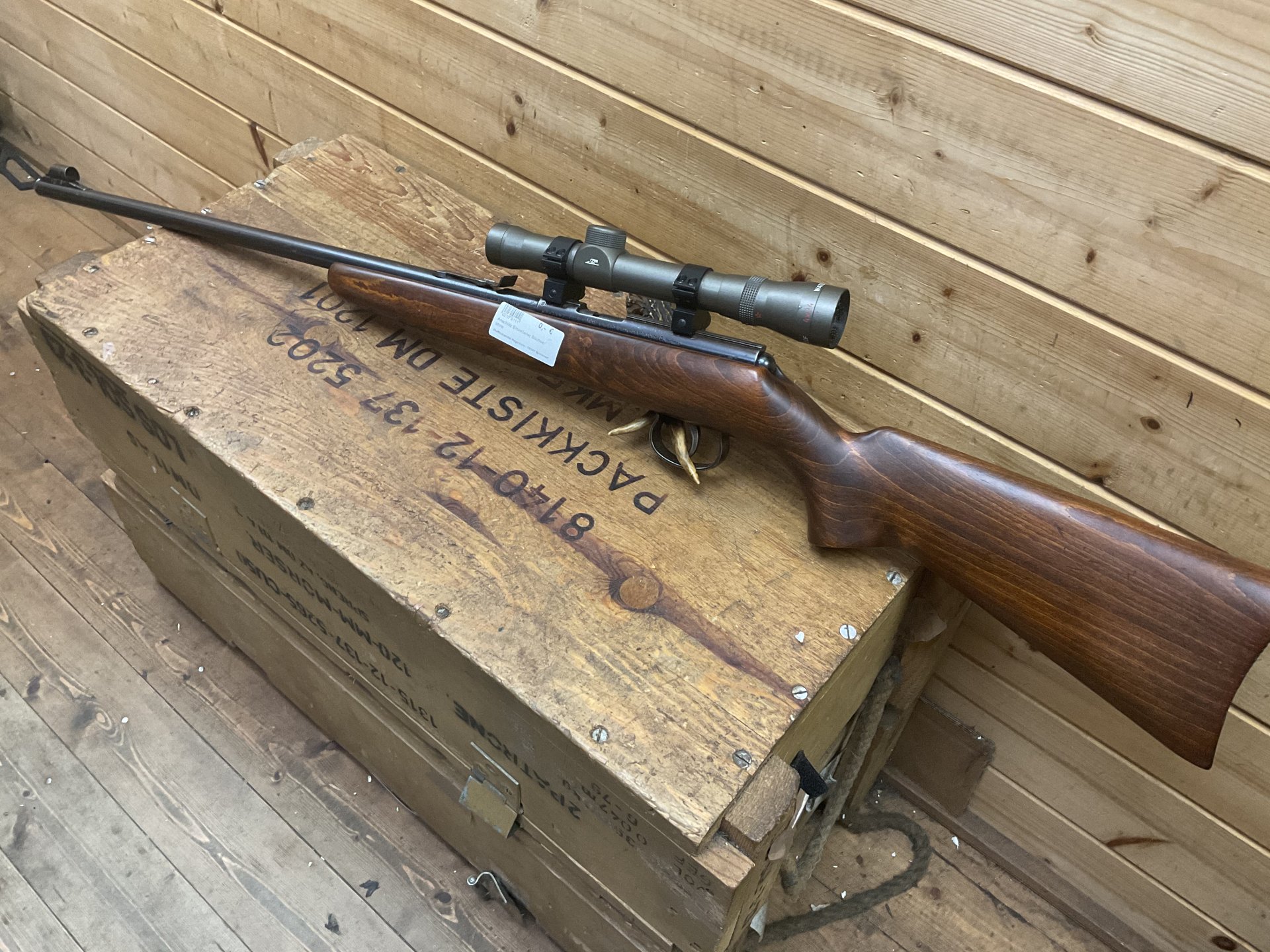 Einzelladerbüchse Anschütz Kal..22lr. mit ZF 4x24! – Bild 1