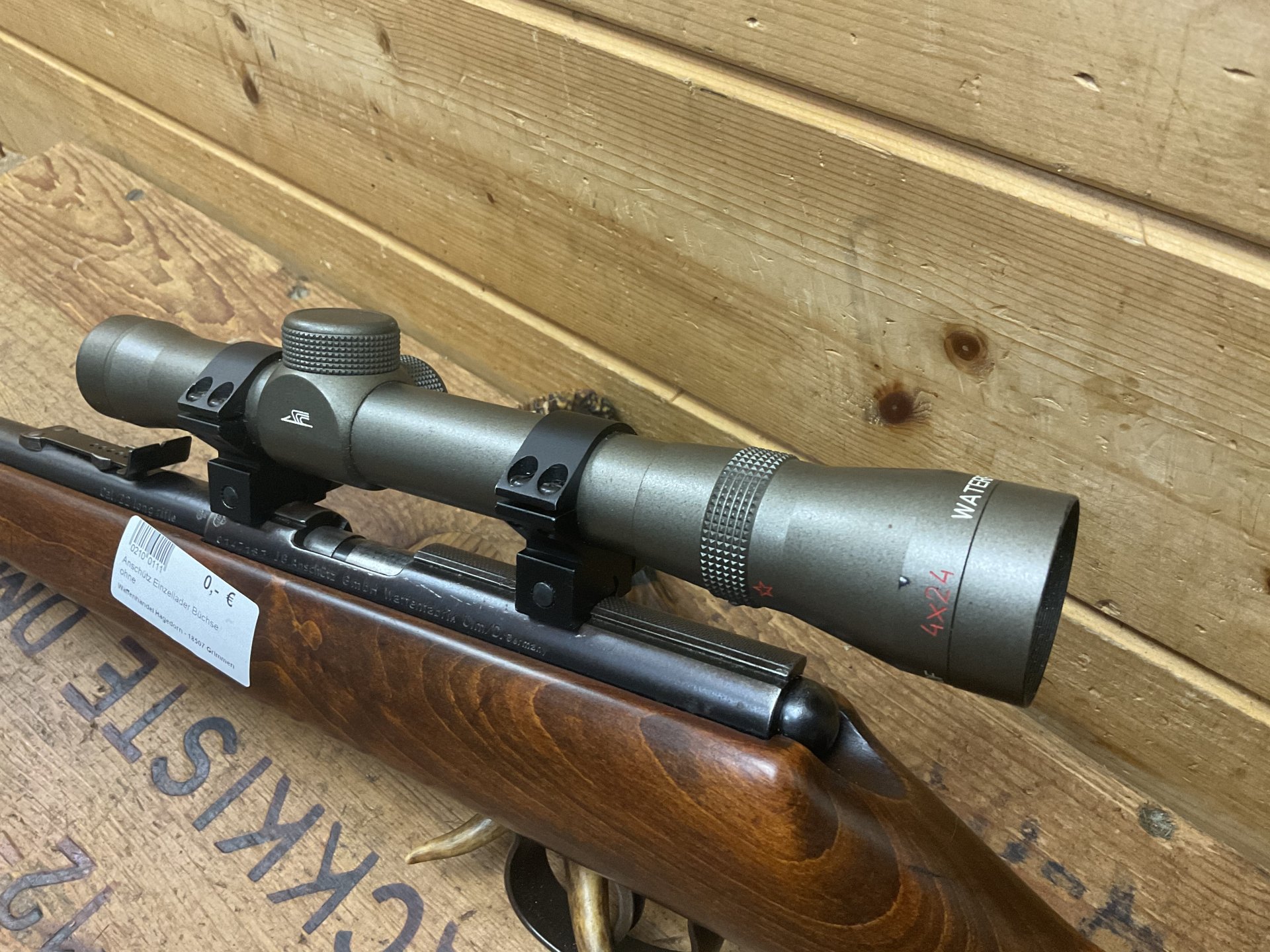 Einzelladerbüchse Anschütz Kal..22lr. mit ZF 4x24! – Bild 5