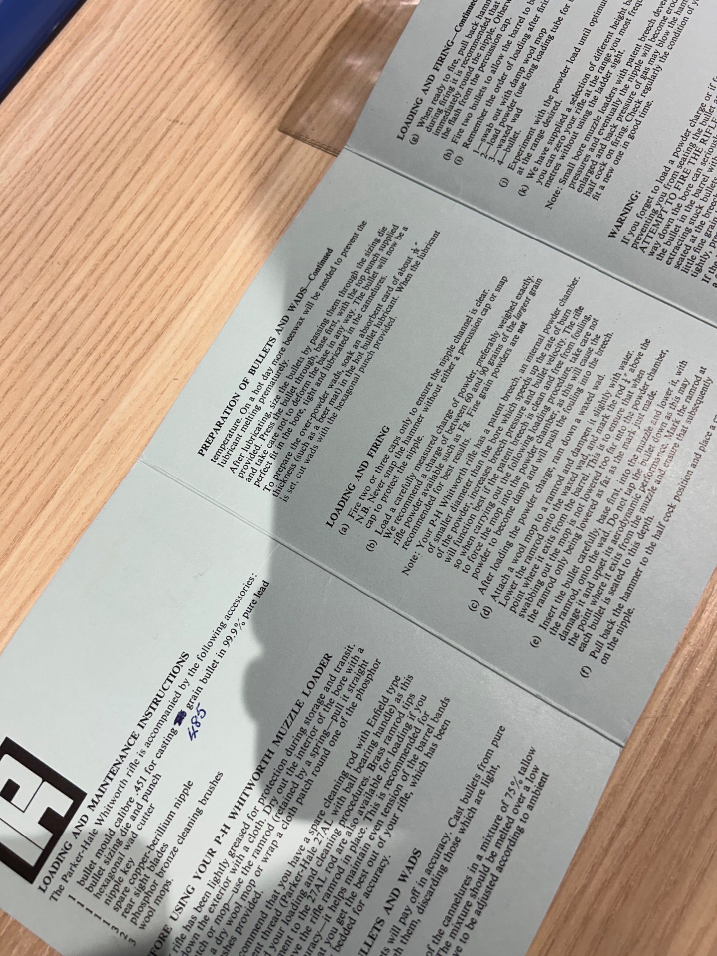 Parker Hale Instructions Whitworth (original) – Bild 2