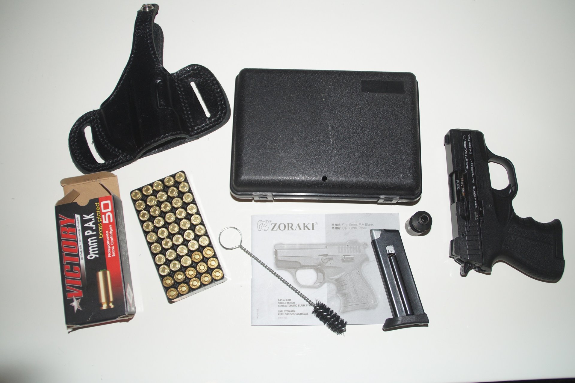Zoraki M 906-P Black 9mm P.A.K. inkl. 50-Schuss – Bild 3