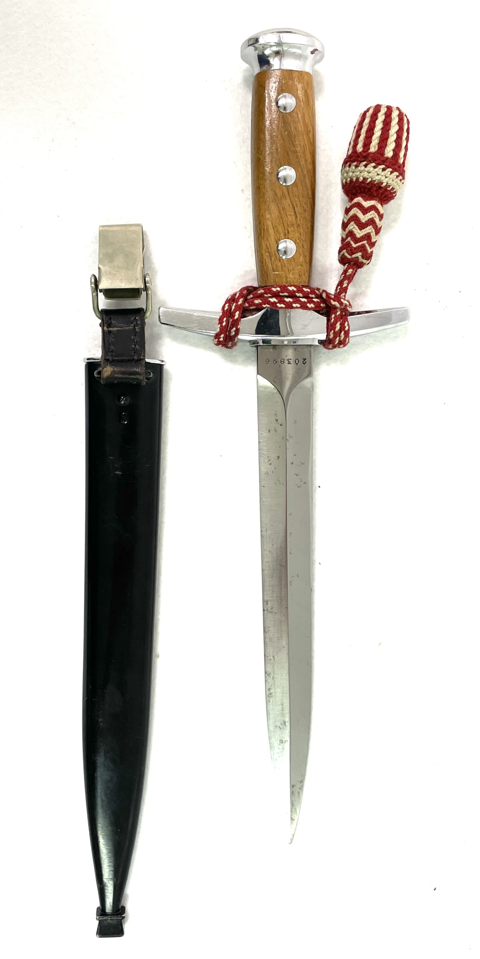 Schweizer Offiziers Dolch M/43 - M43, Elsener Schwyz Victoria, Portepee – Bild 1