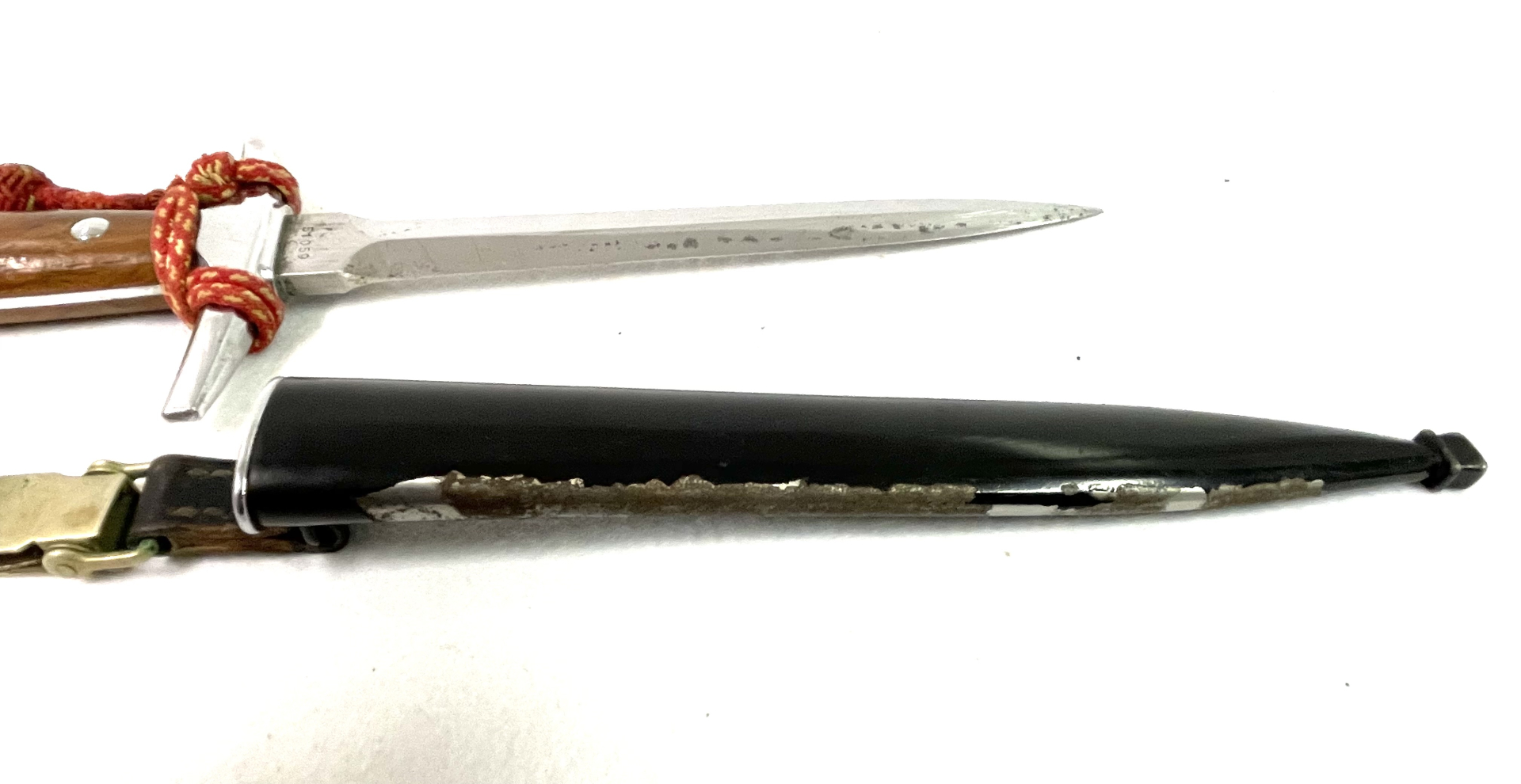 Schweizer Offiziers Dolch M/43 - M43, Elsener Schwyz Victoria, Portepee – Bild 5