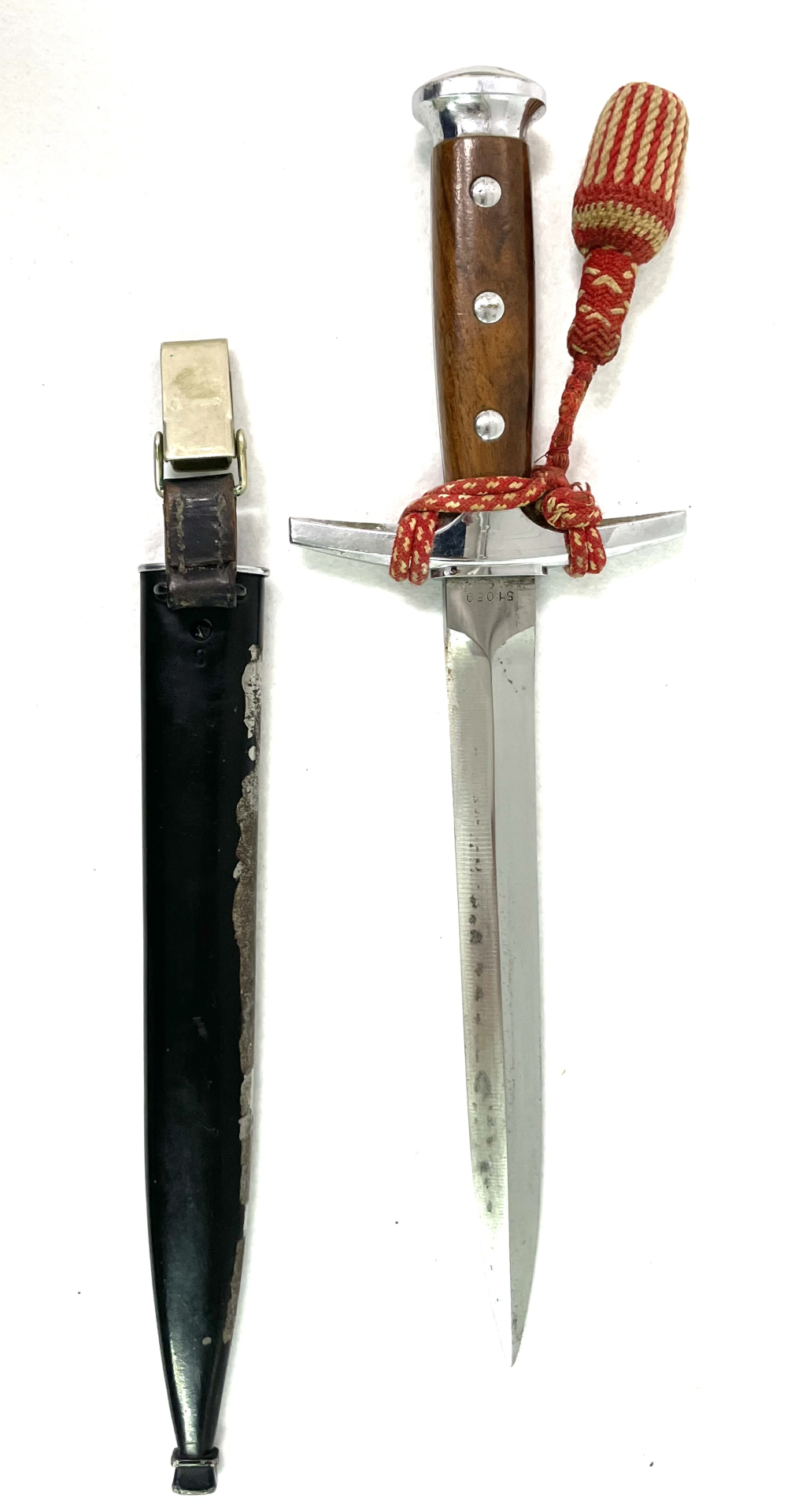 Schweizer Offiziers Dolch M/43 - M43, Elsener Schwyz Victoria, Portepee – Bild 1