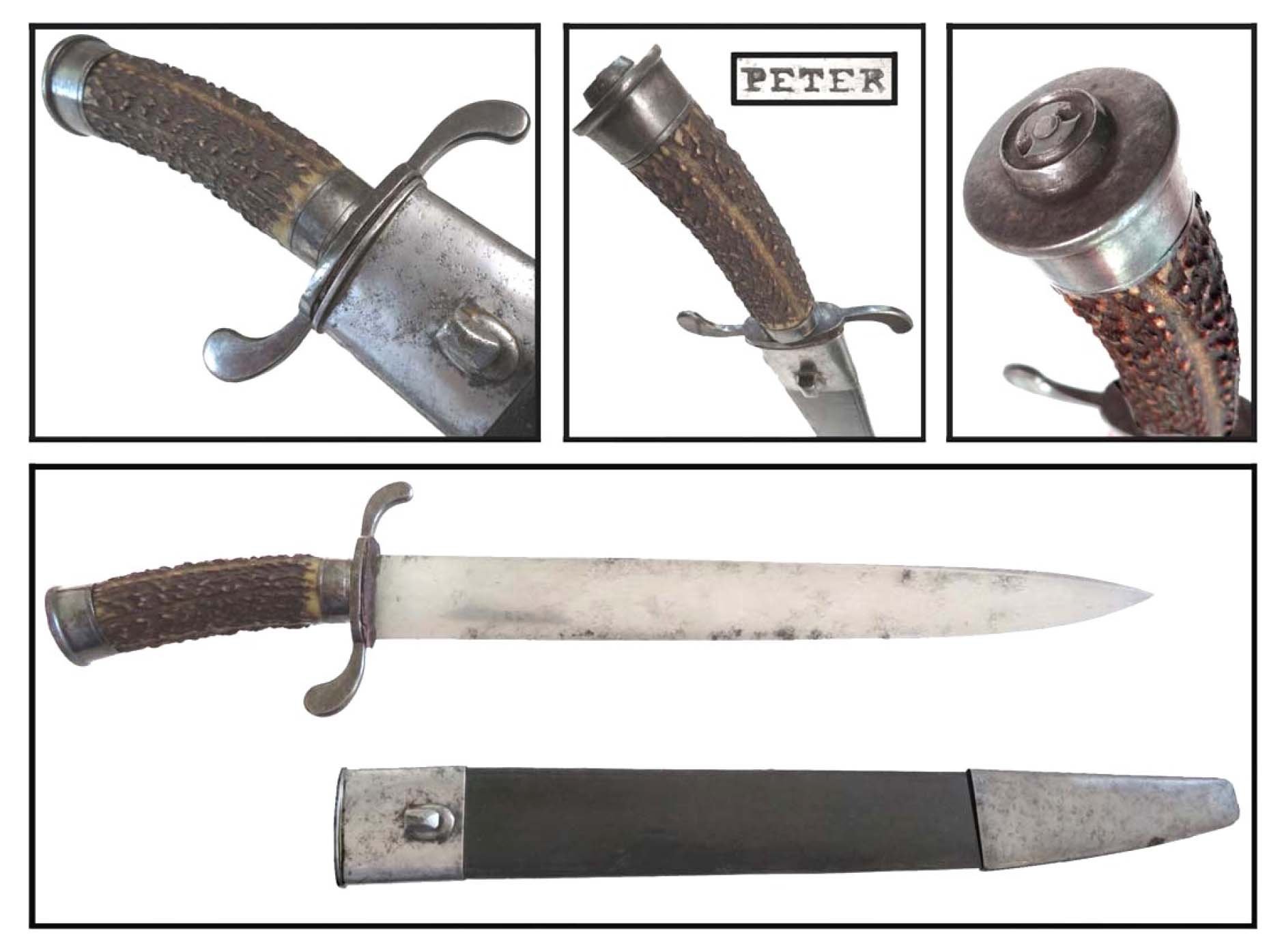 Schwerer Hirschfänger - Standhauer – Bild 1