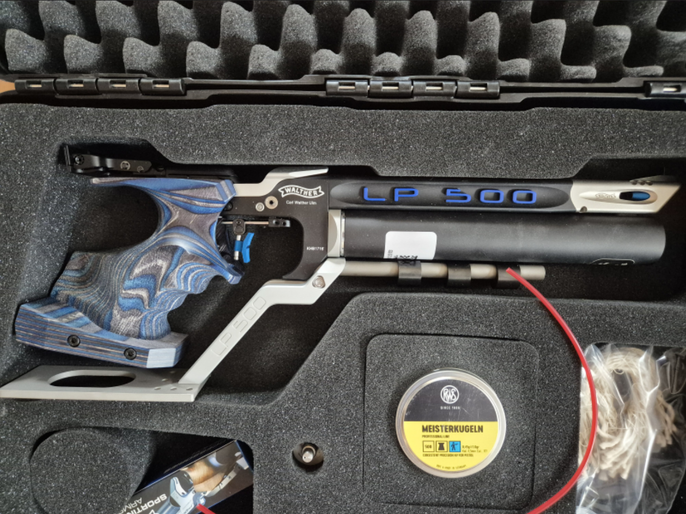 WALTHER LP500-MATCH EXPERT AUFLAGE BLUE ANGEL RECHTS M oder S – Bild 1
