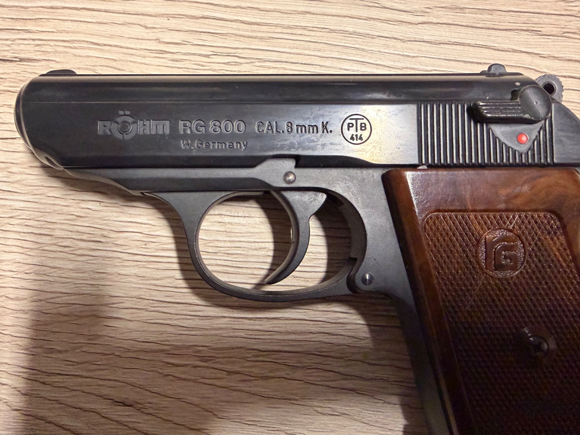 RÖHM RG 800 CAL. 8mm K. PTB 414 W.Germany - Komplettset OVP - Sammlerzustand – Bild 3