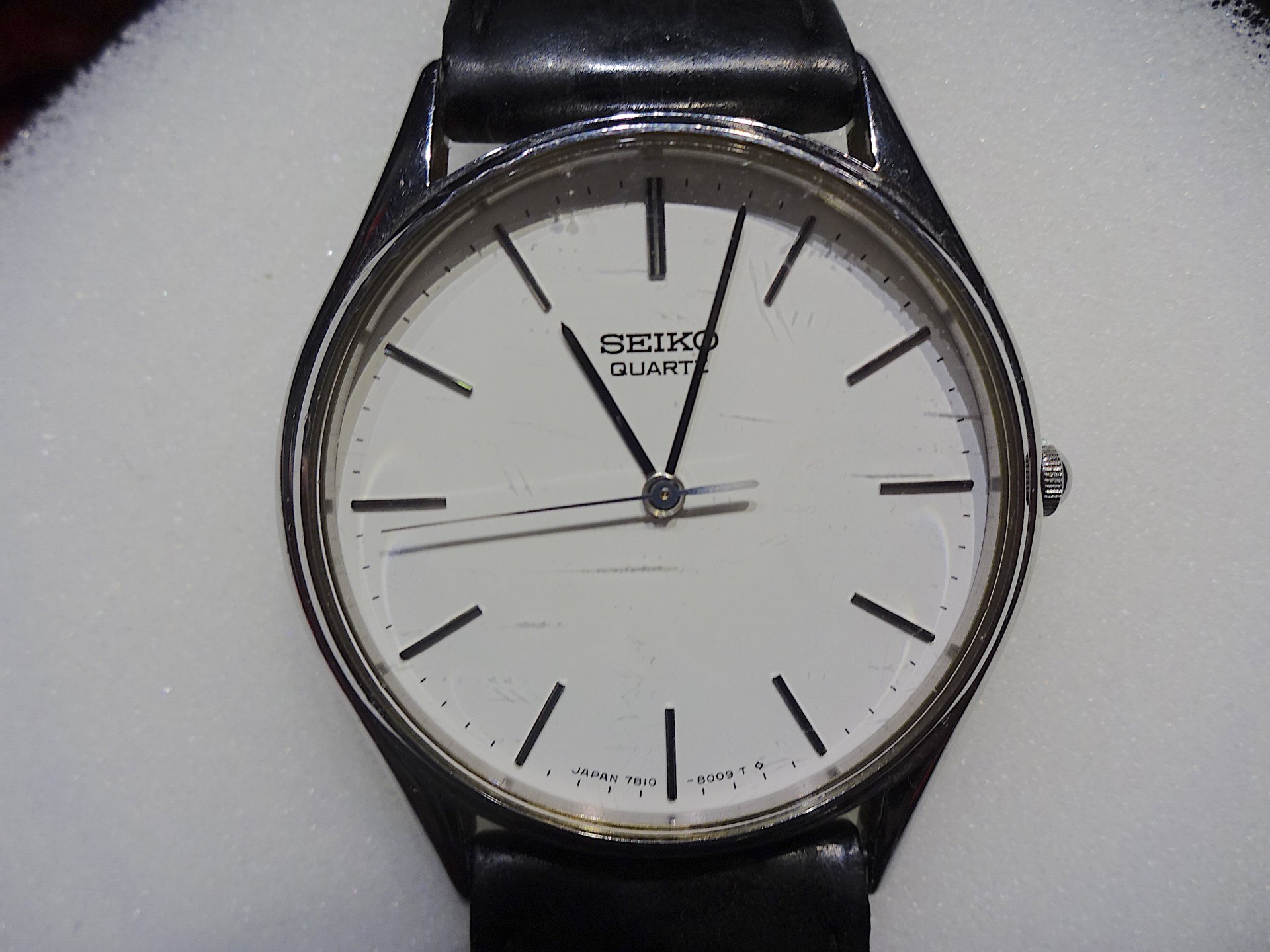 Seiko Unisex Herren/Damen Uhr mit Lederarmband – Bild 1