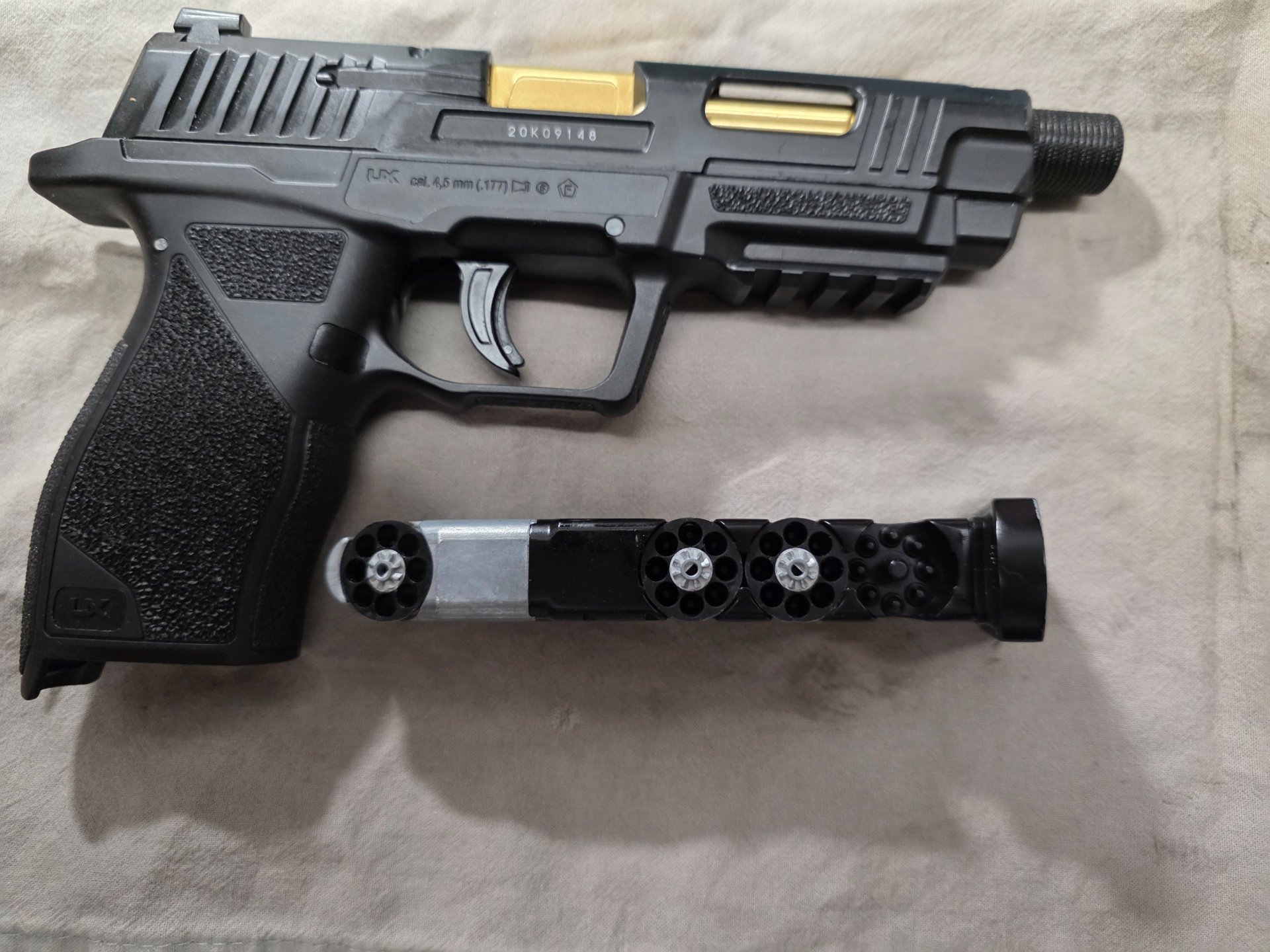 UX Umarex SA 10 Co2-Pistole - 4,5 mm Stahl BB & Diabolo – Bild 2