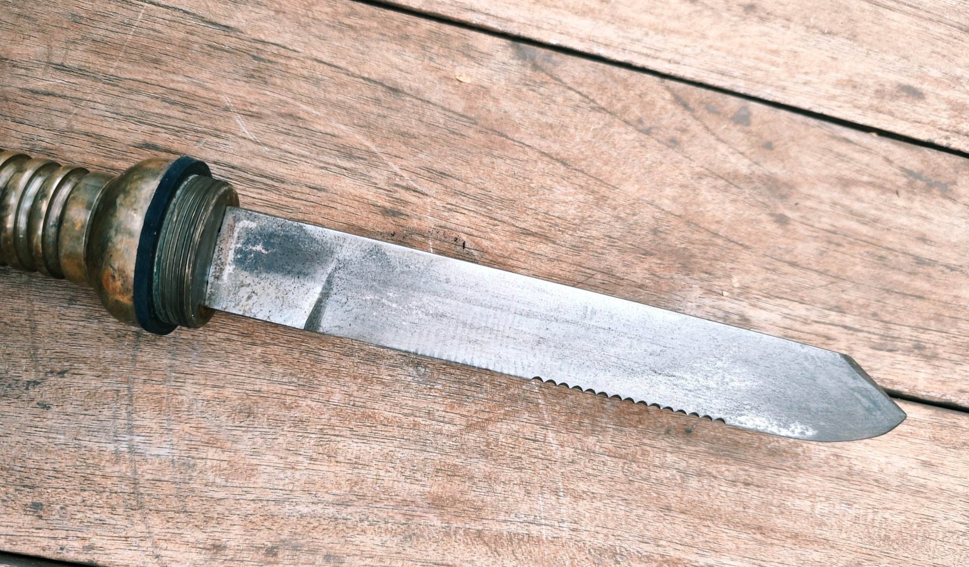 altes Tauchermesser Helmtaucher Marine NVA Dolch GST KSK Stasi -kein Bajonett – Bild 4