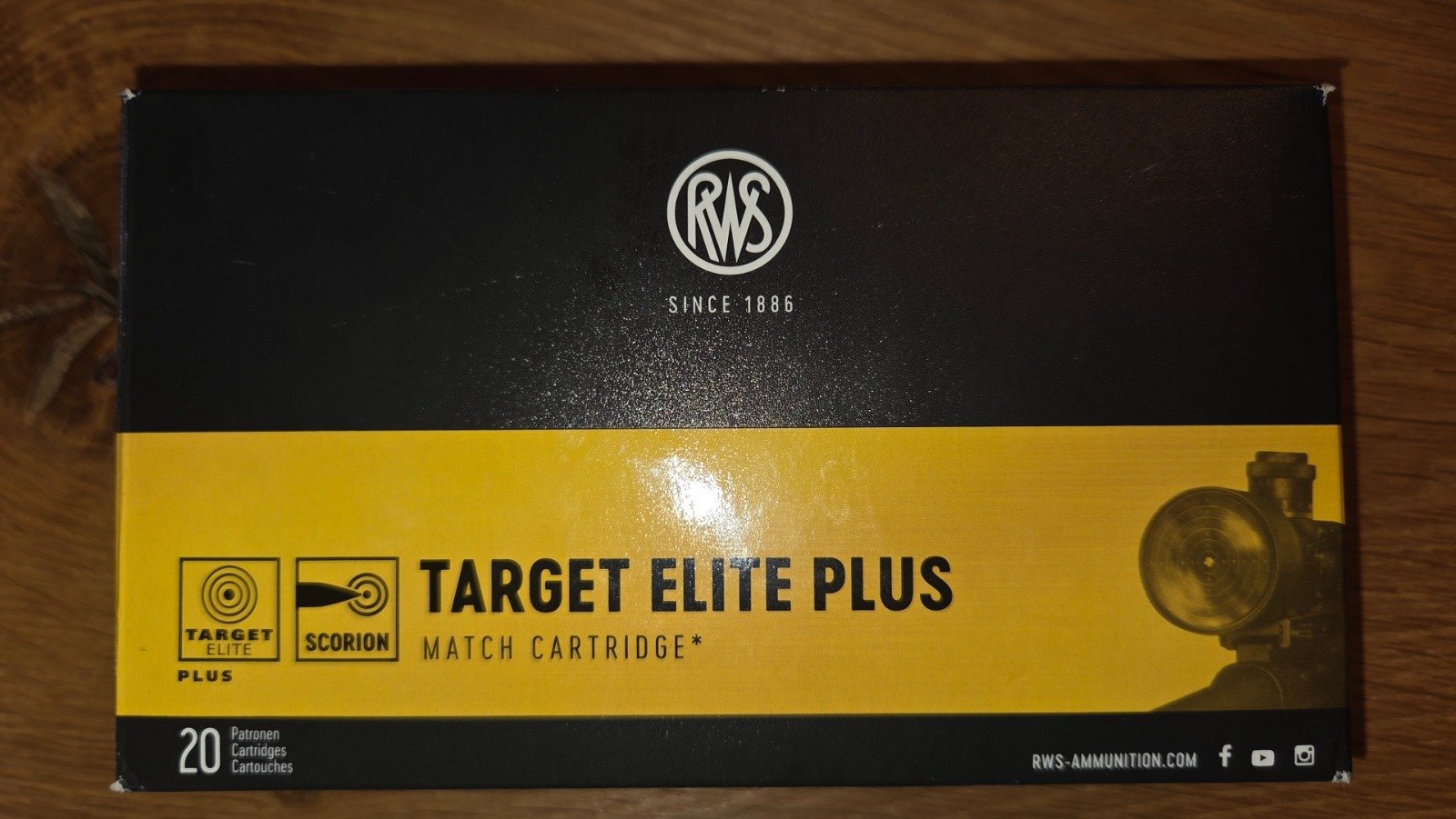 640 Schuss RWS Target Elite Plus .308 Win 168gr HPBT Match (32x 20er Packungen) – Ein Los – Bild 1