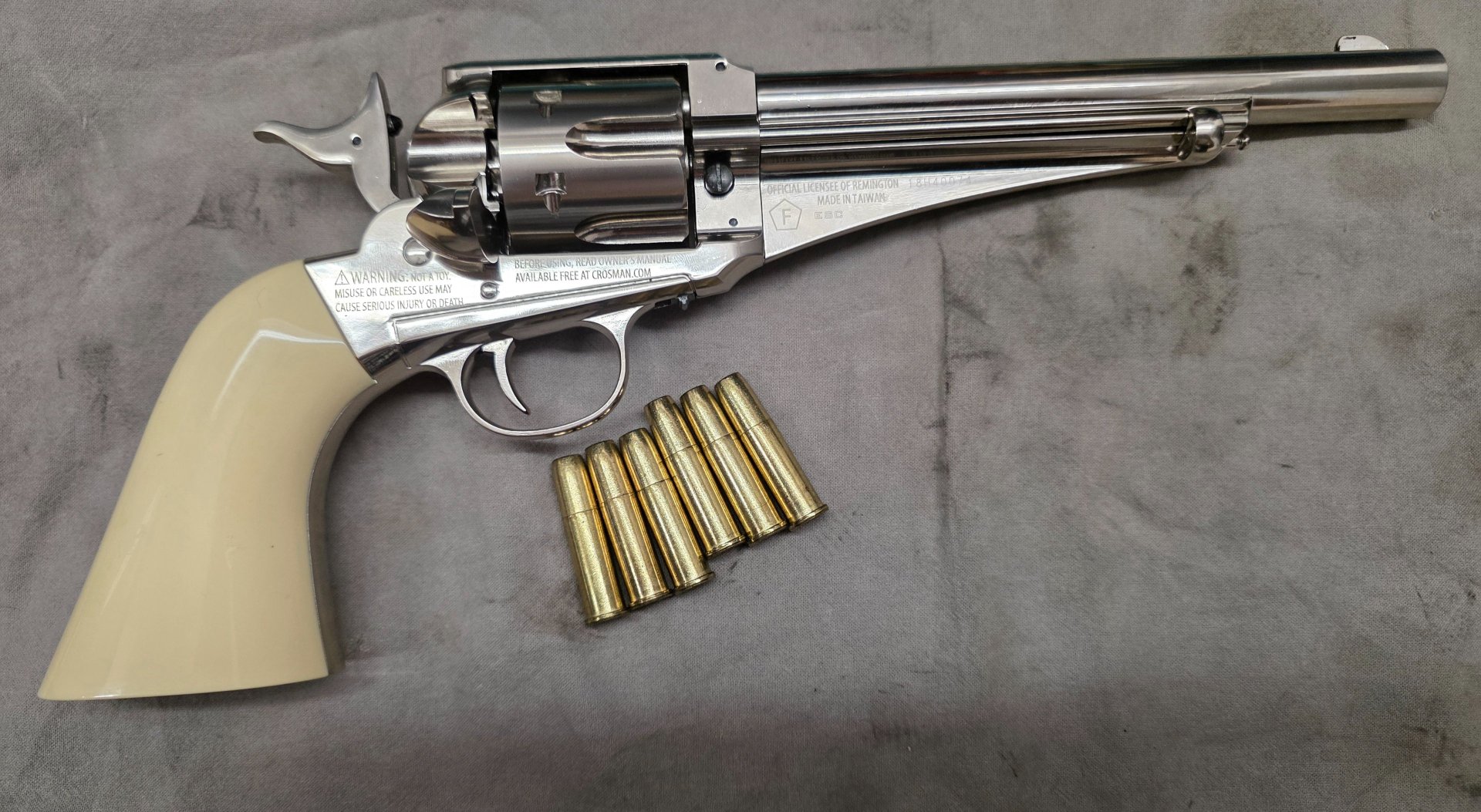 Remington 1875 Co2 Revolver 4,5mm Diabolos & Stahl BBs im Plinking-Set – Bild 1