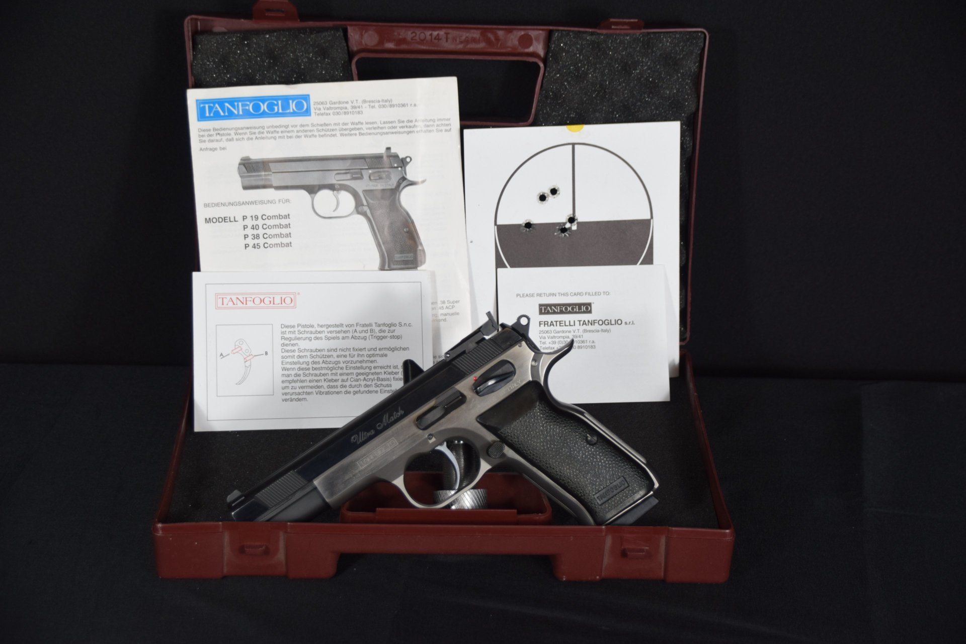 Tanfoglio Ultra Match 9 mm Luger mit Originalverpackung – nur für Händler oder Export – Bild 1