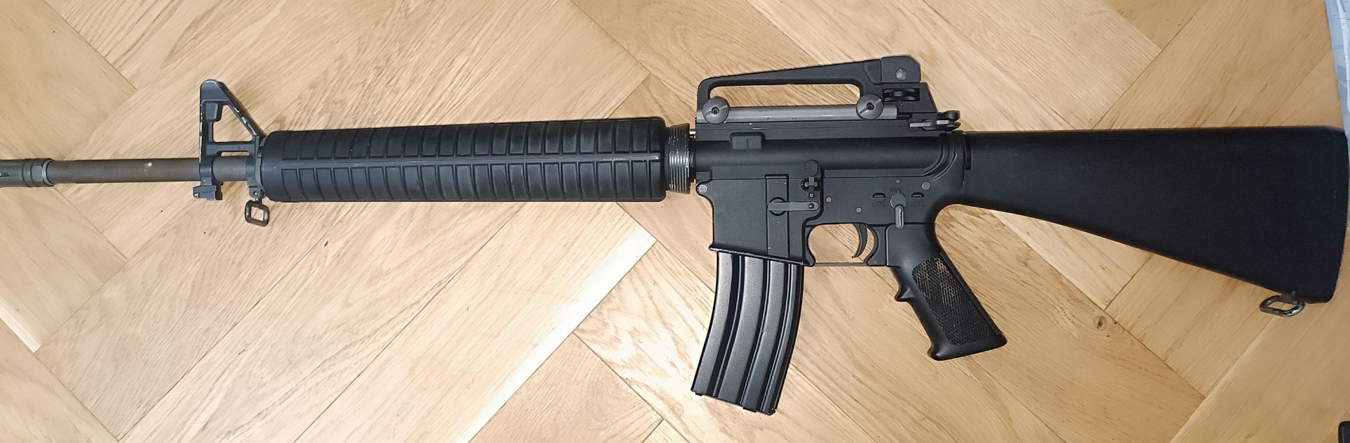 WE M16A3 - GasBlow Back - schwarz / 3 Magazine – Bild 1
