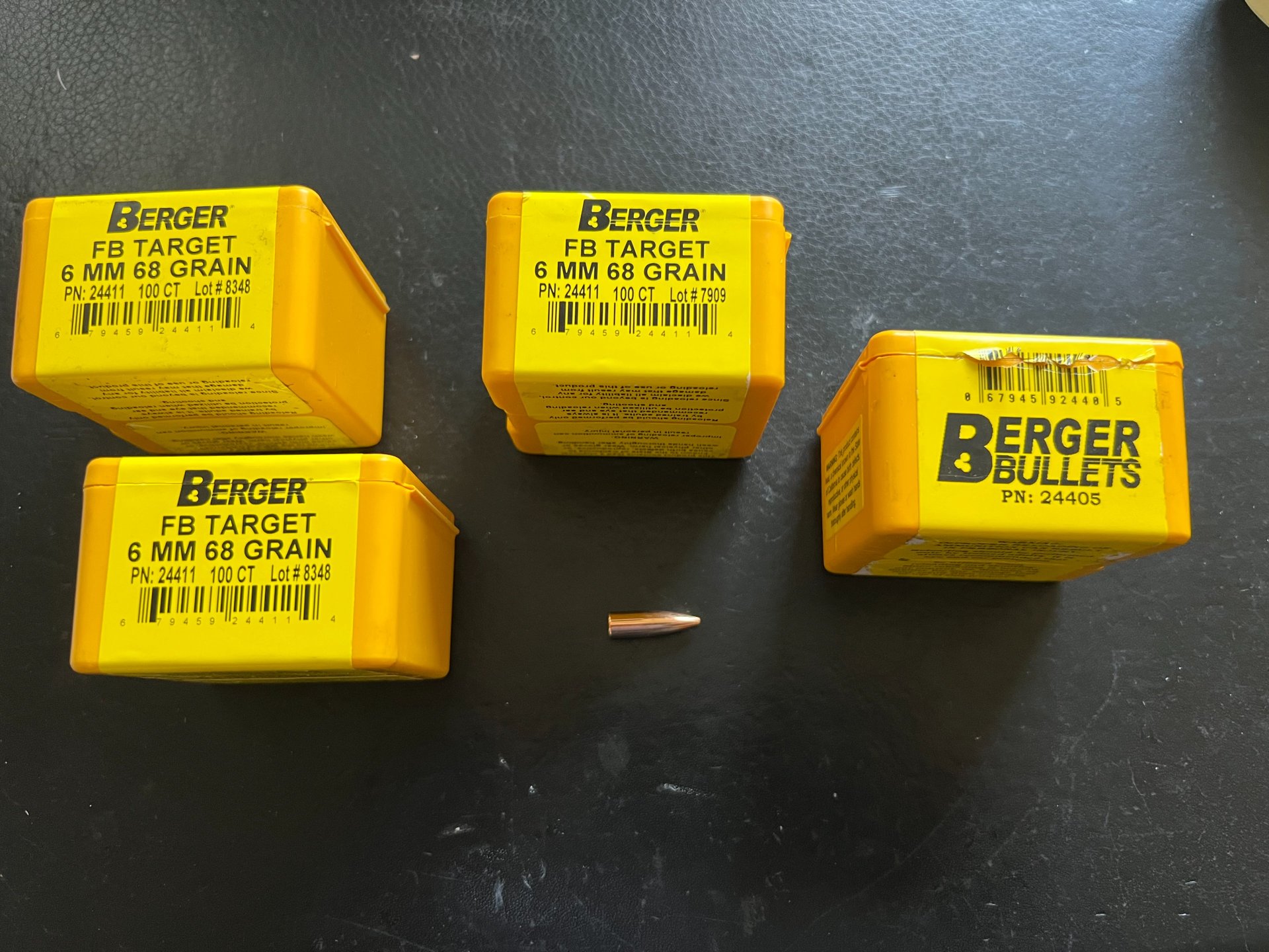 6mm FB 68 gn Berger Geschosse 312 St. – Bild 1