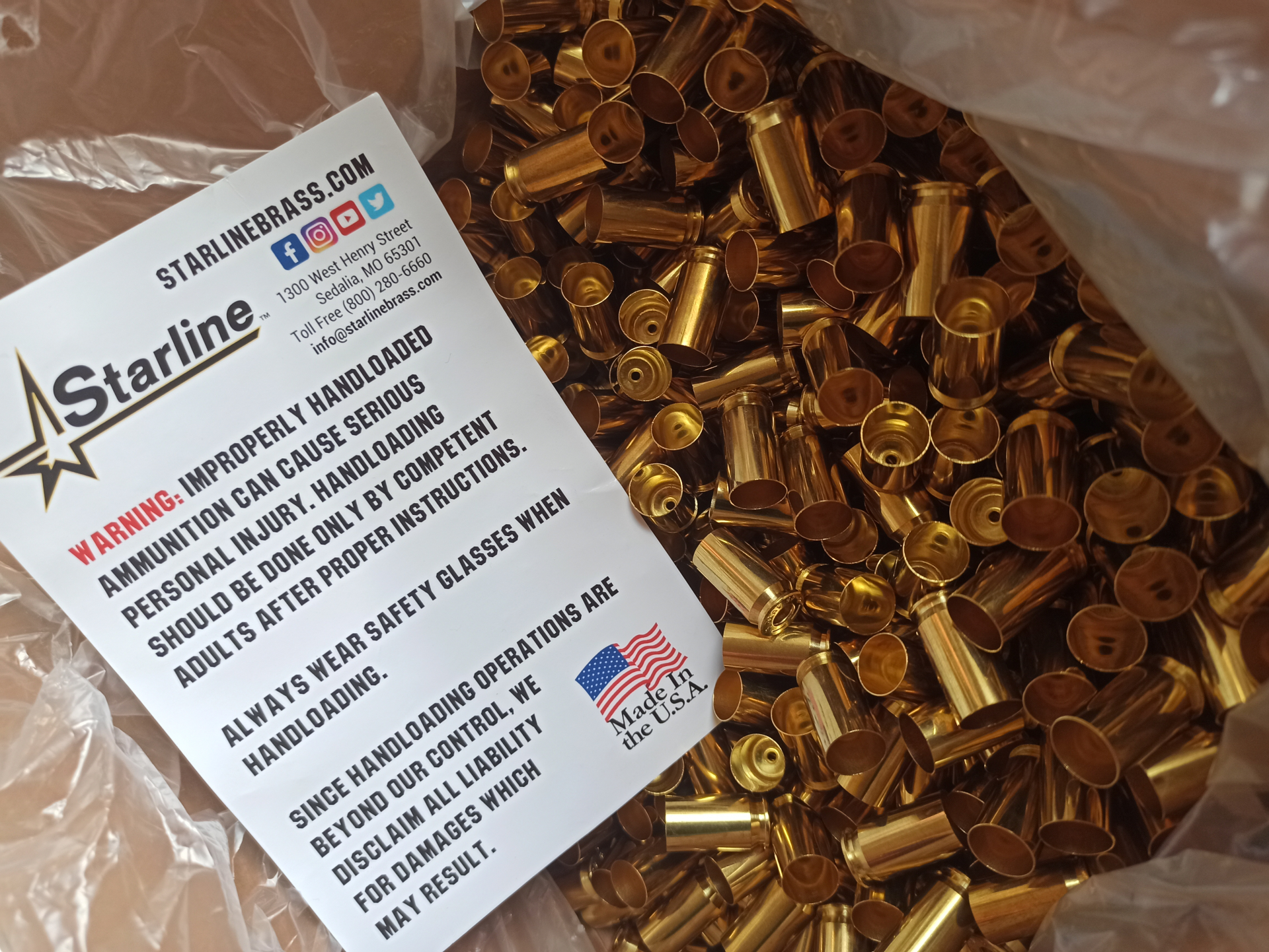 1000St neue Boxer Hülsen .45 ACP – Bild 1