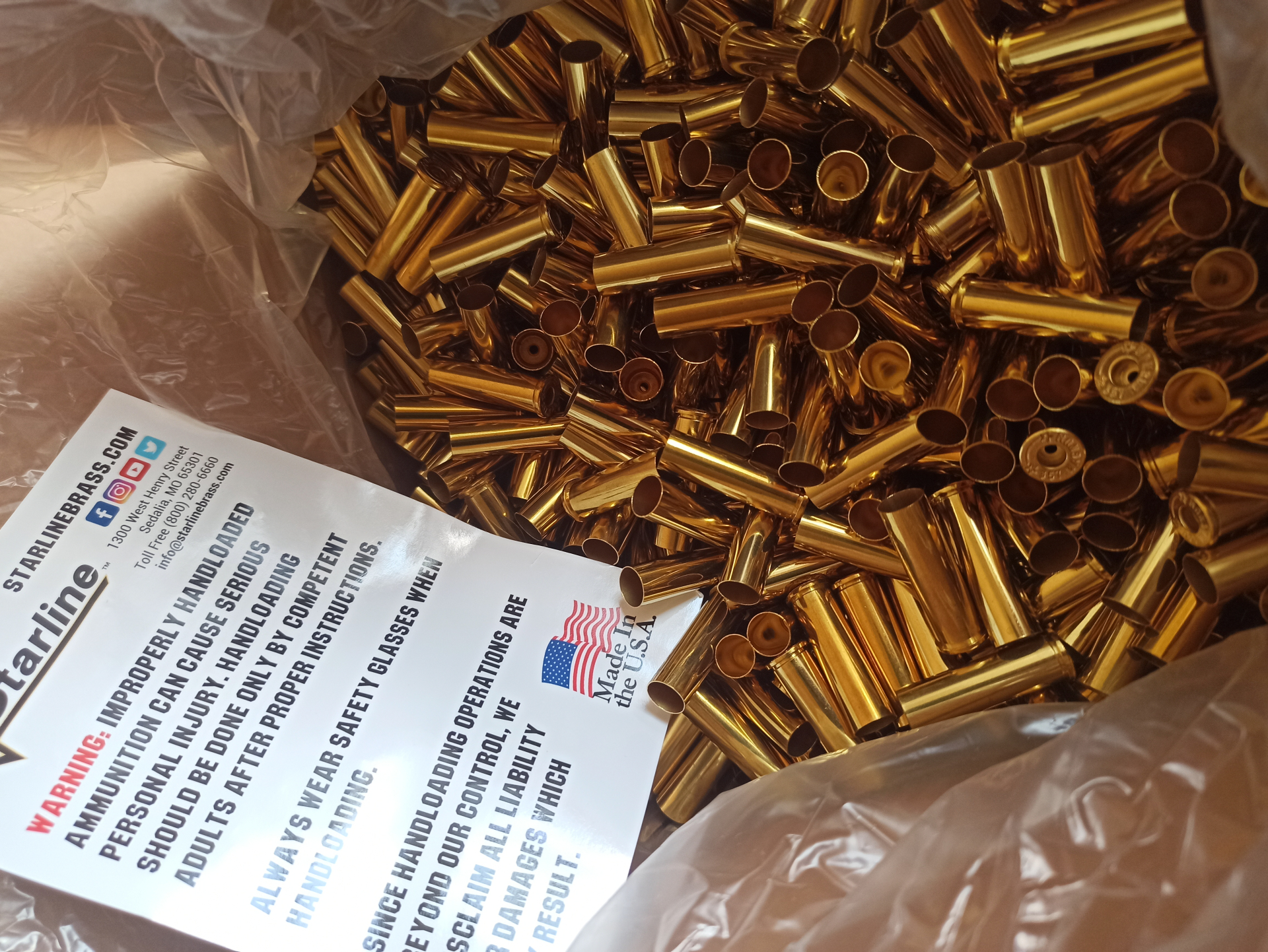 1000St neue Boxer Hülsen .357 Magnum – Bild 1