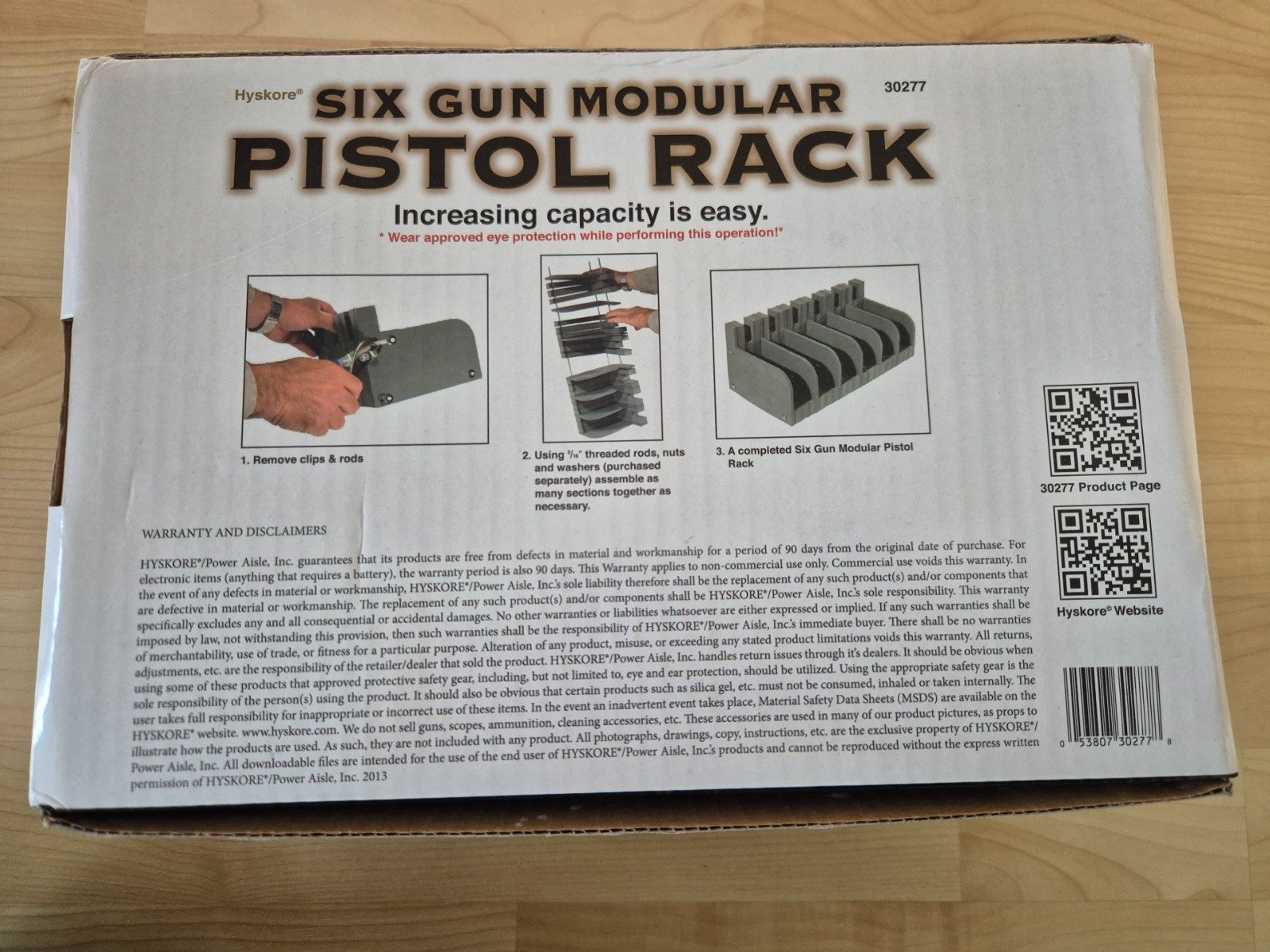 Pistolenhalter für 6 Pistolen, top Zustand , Hyskore - 30277 – Bild 4