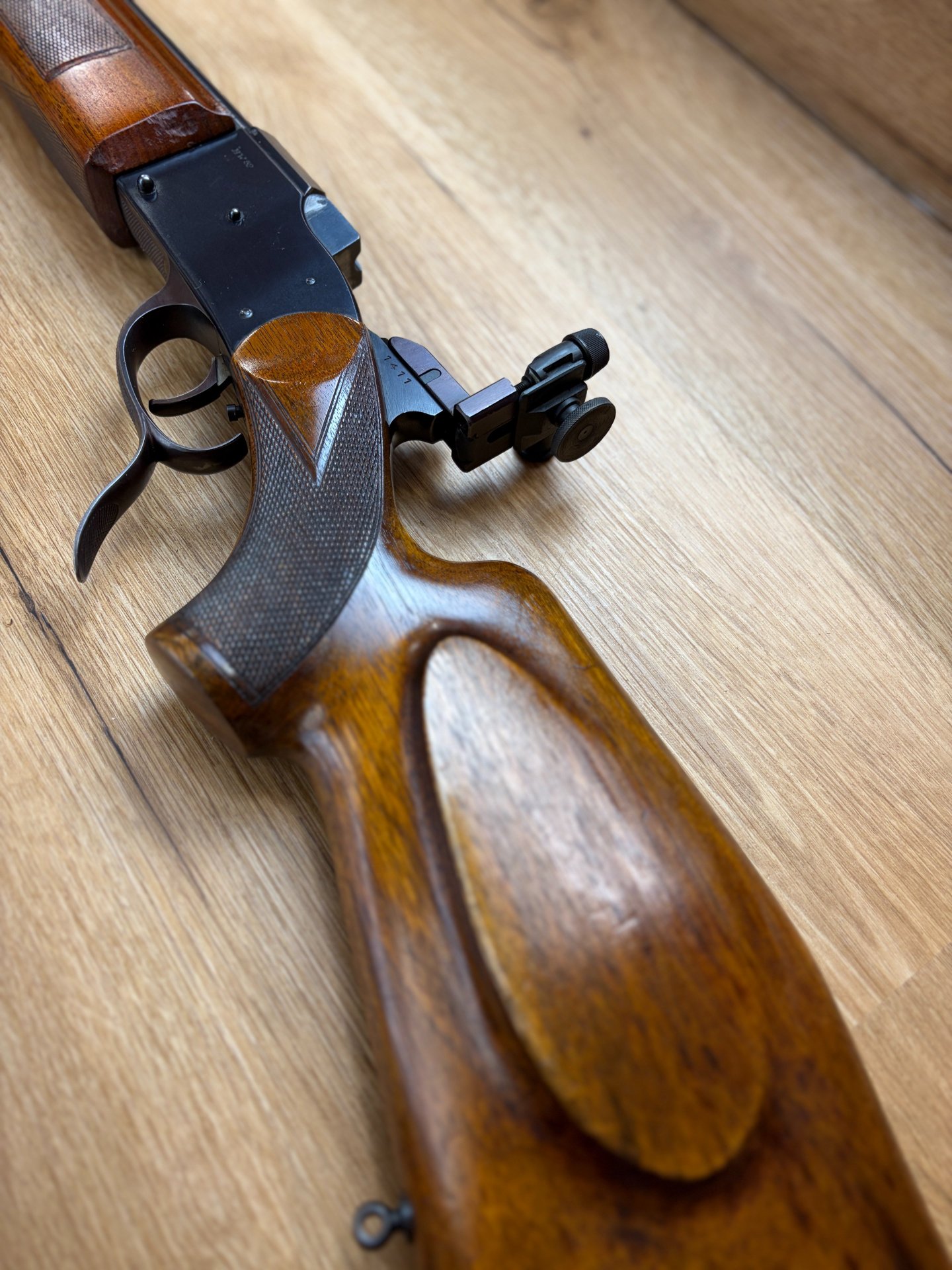 Weihrauch HW52 Fallblockbüchse Einzellader Matchgewehr incl. Diopter – Bild 6