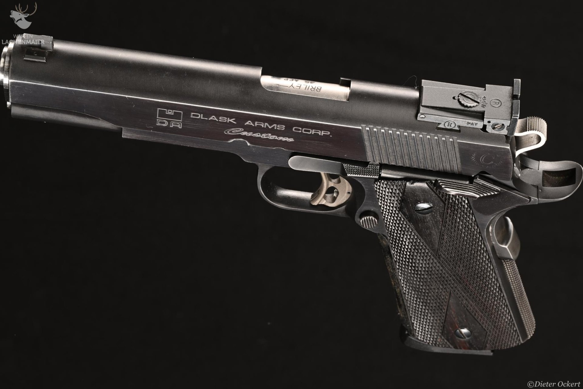 Dlask Arms Corp. Custom Silver Team Kaliber .45Auto – Bild 2
