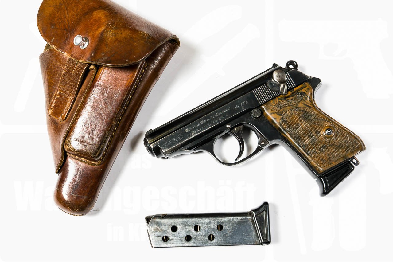 Walther Modell PPK Kal. 7,65 Browning Zella-Mehlis inkl. Tasche & 2 Magazine – Bild 1