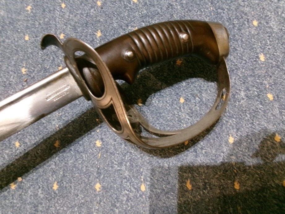 nummerngleich Württembergischer KD 89, Kammerstück, Truppenstempel Dragoner, Kavallerie Degen,Säbel – Bild 6