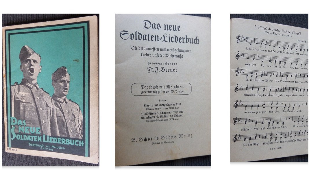 Soldaten Mundharmonika (All Right) + Liederbuch bis 1945, (Weihnachtsgeschenk) 2WK!!! – Bild 3