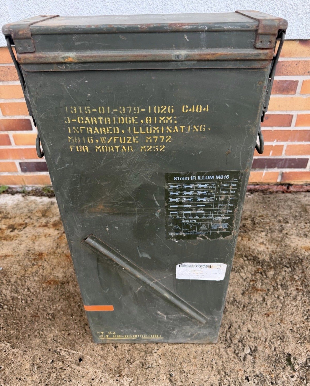 US Munitionskiste für 81-mm-Beleuchtungsmunition M816 – Bild 2
