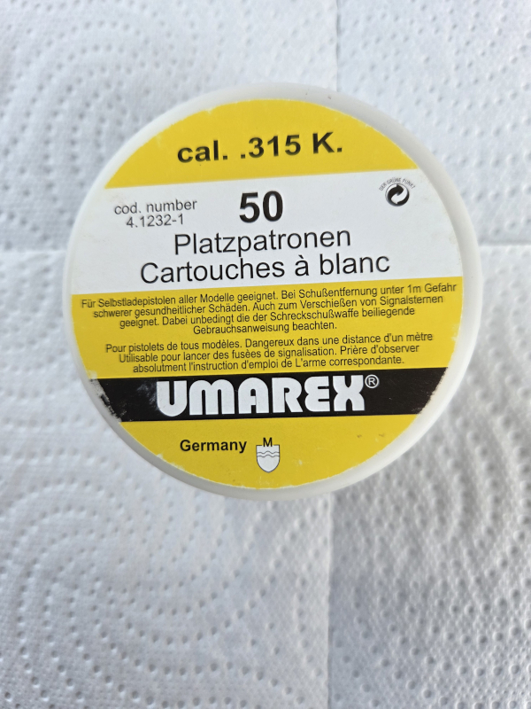 Umarex Knallp. Cal. 315, 50 Stück – Bild 1