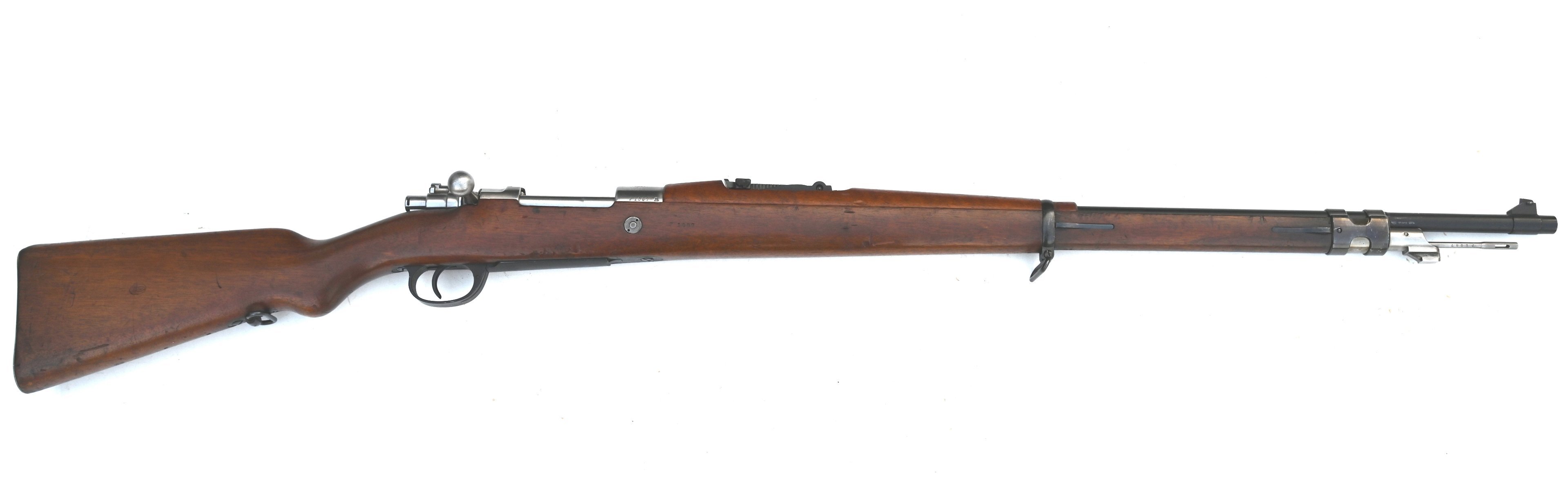 Repetierbüchse Ordonnanzgewehr DWM Mauser Argentino M 1909 Kal. 7,65x53 Arg., schön, nrgl.! – Bild 1