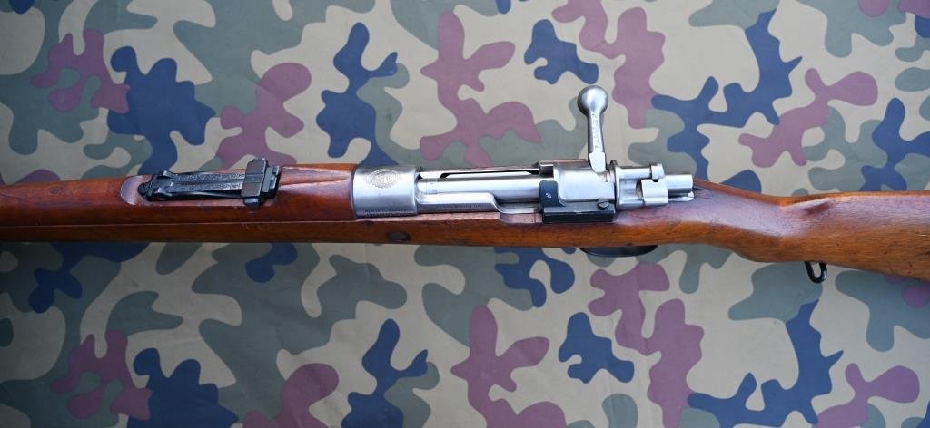 Repetierbüchse Ordonnanzgewehr DWM Mauser Argentino M 1909 Kal. 7,65x53 Arg., schön, nrgl.! – Bild 5
