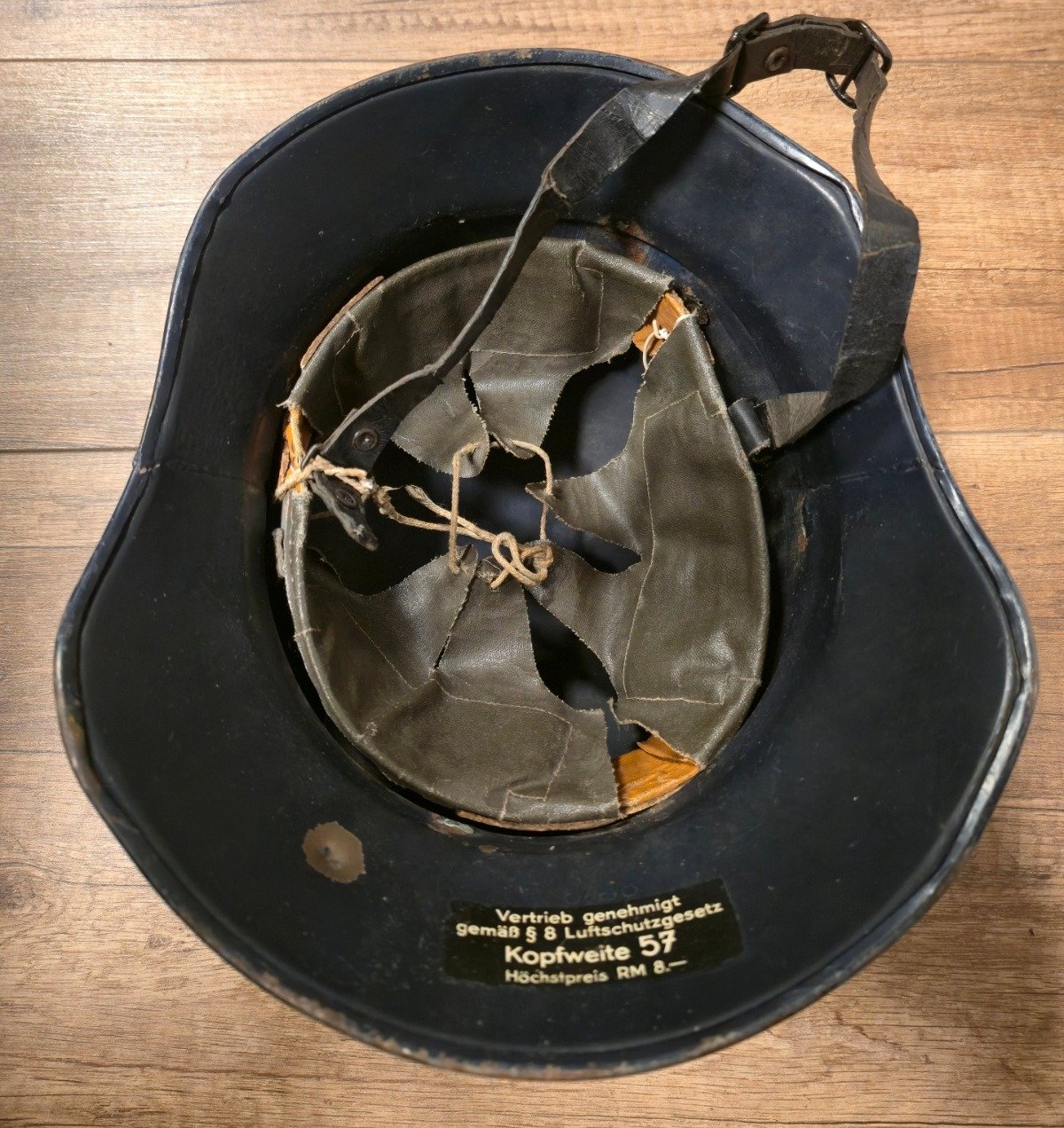 Stahlhelm Wehrmacht Luftschutz 2 Weltkrieg Gladiator RL 2 38/28 – Bild 5
