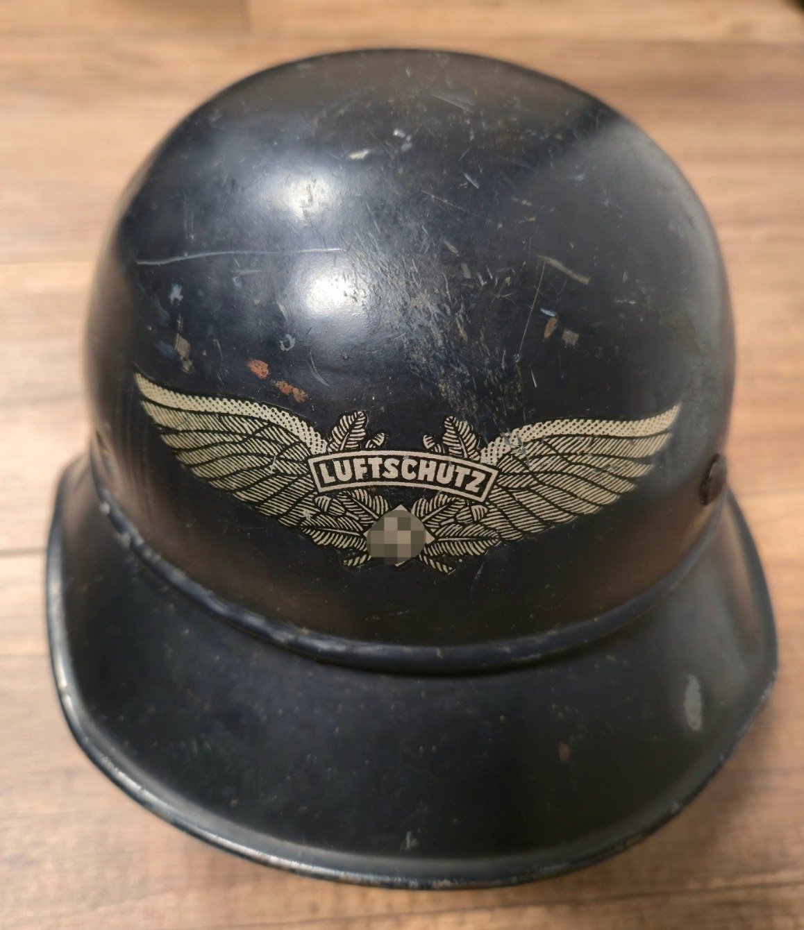 Stahlhelm Wehrmacht Luftschutz 2 Weltkrieg Gladiator RL 2 38/28 – Bild 2
