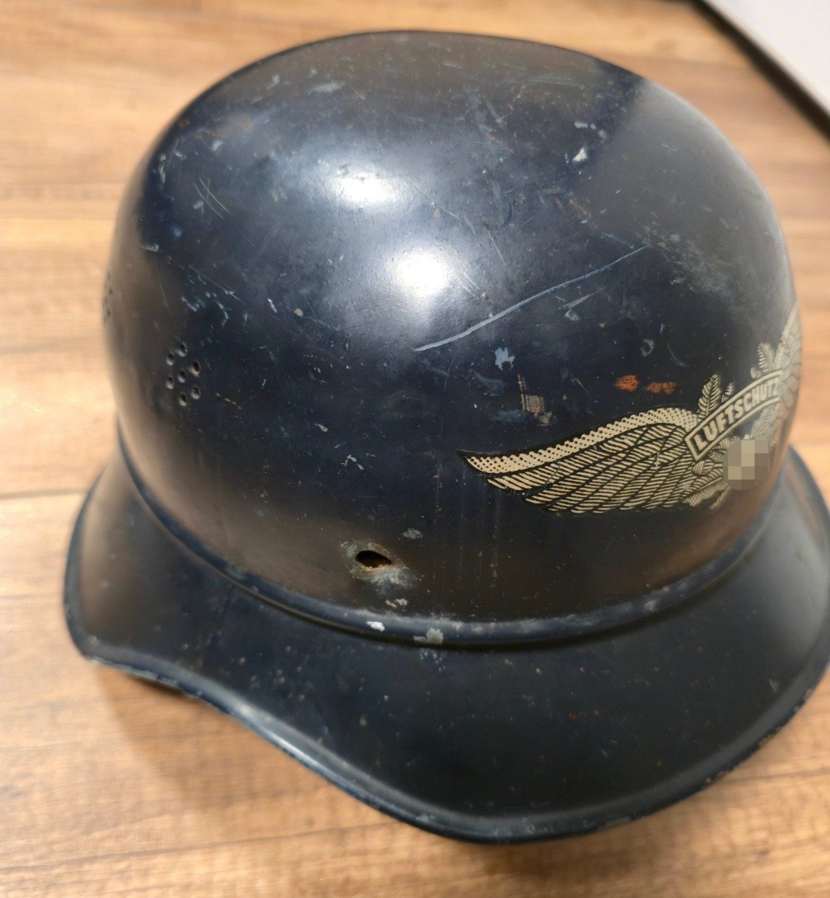 Stahlhelm Wehrmacht Luftschutz 2 Weltkrieg Gladiator RL 2 38/28 – Bild 4