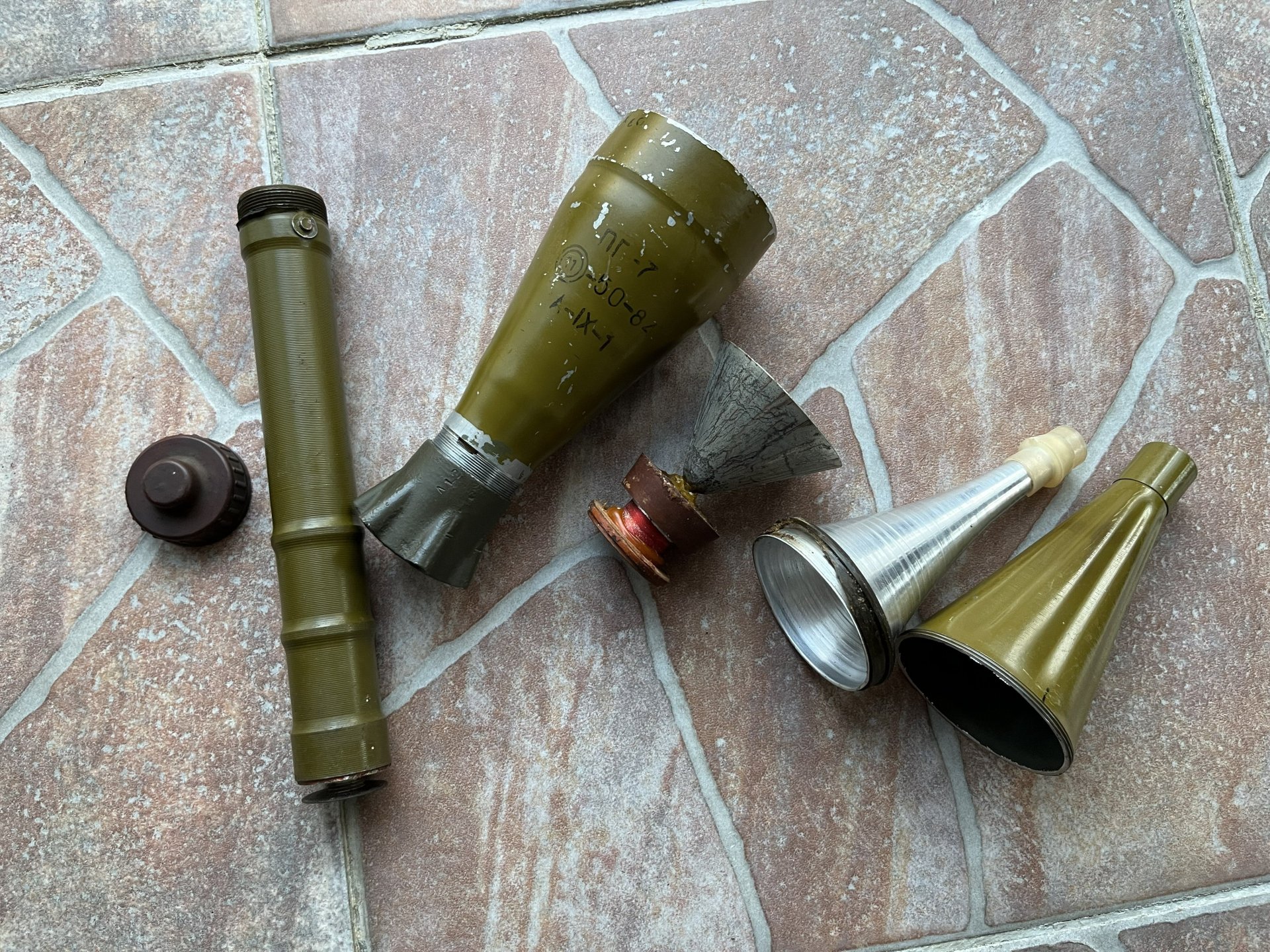 RPG7 Granate Deko Rakete Gefechtsversion Panzerfaust Radom Teilesatz kein AKM AK47 RPK PKM Zünder – Bild 3