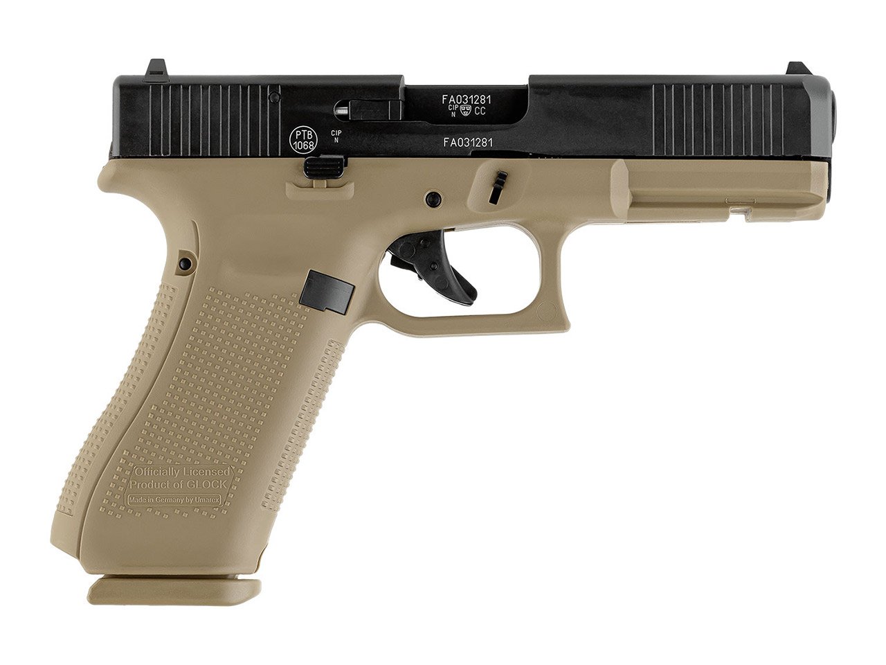 Schreckschuss Pistole Umarex Glock 17 Gen5 Coyote Kaliber 9 mm P.A.K – Bild 3