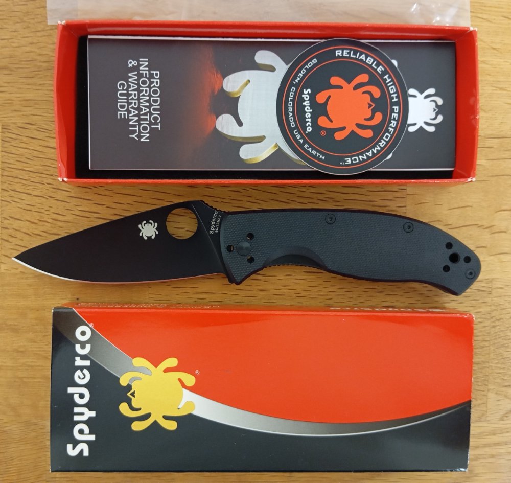 Spyderco "Tenacious" Black Blade – Bild 1