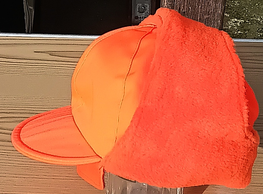 Jagd Pelz Mütze Cap signal orange – Bild 1