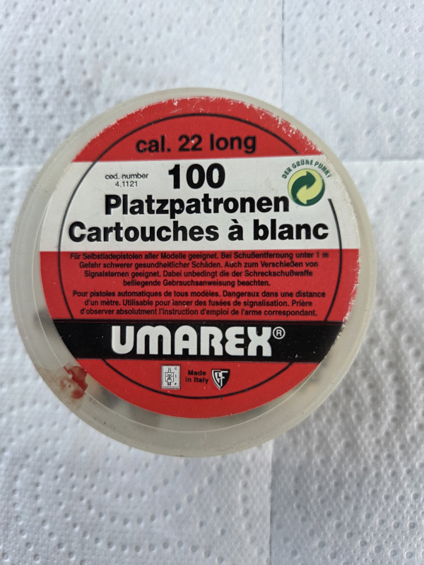 Umarex Knallpatronen im Cal. 22 Lang 100 Stück – Bild 1