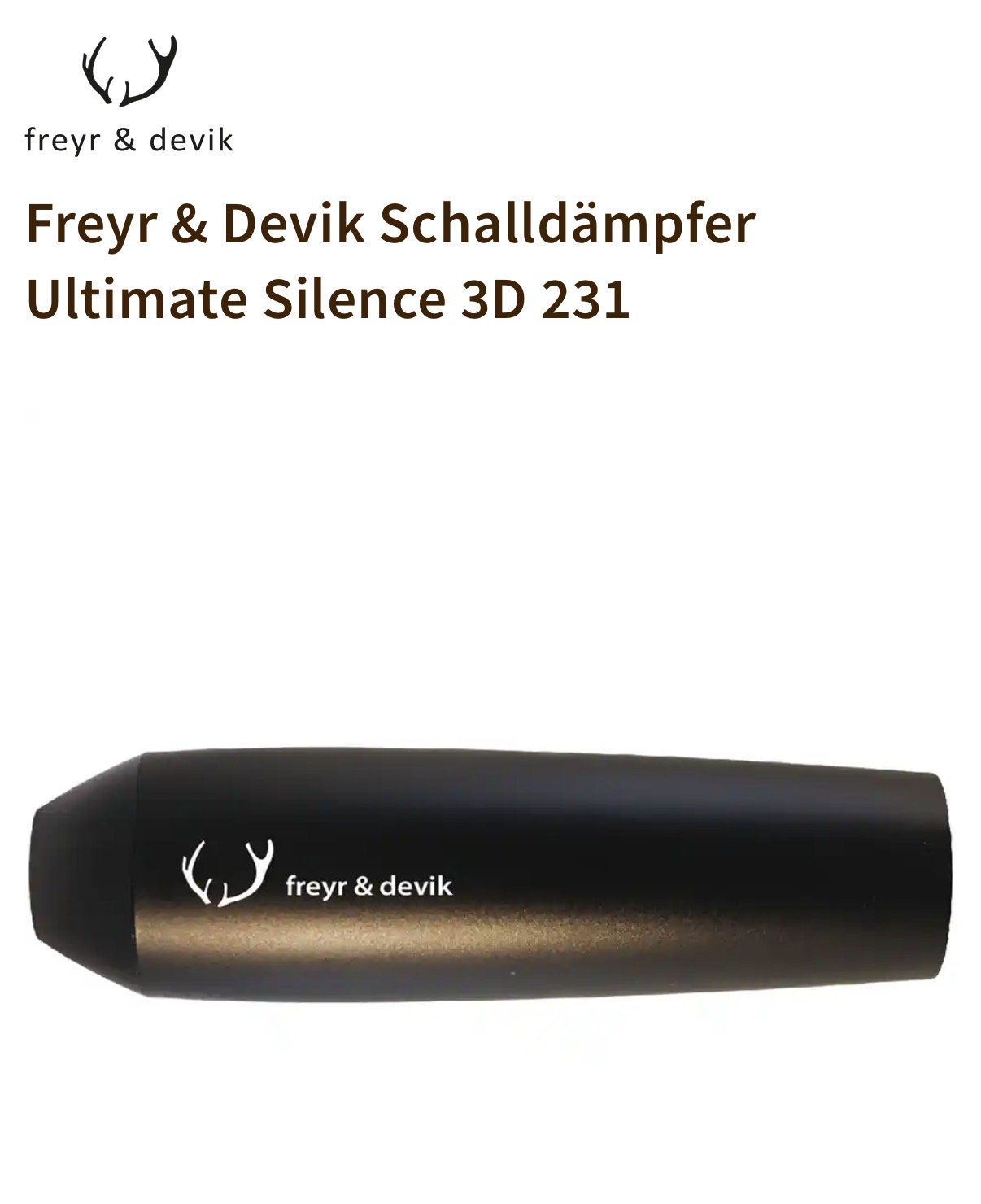 Freyr & Devik Schalldämpfer Ultimate Silence 3D 231 Kaliber:.30 / 7,62 mm – Bild 1