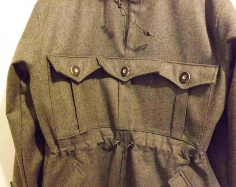 NEUHEIT SCHLUPFJACKE / ANORAK AUS GEBIRGSLODEN STEINGRAU OLIV – image 2