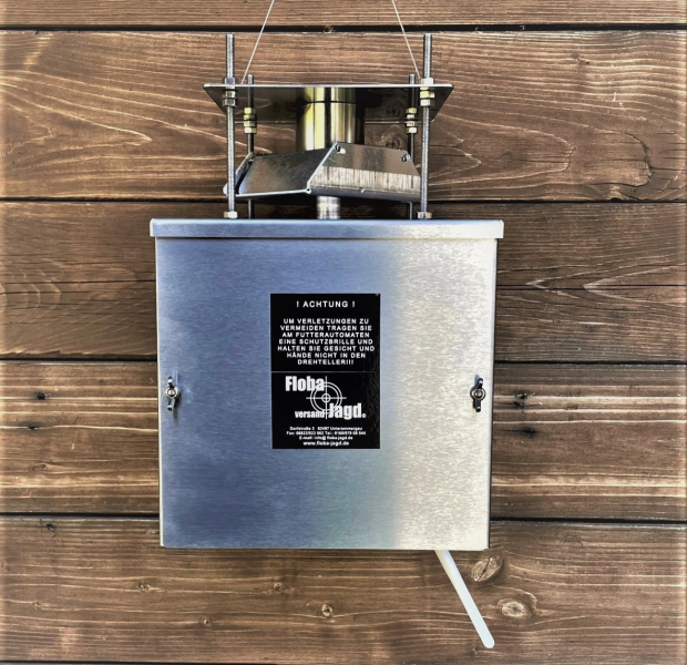 Futterautomat Kirrautomat mit "GSM SMS Handy Steuerung" aus Edelstahl 12 V – Bild 2