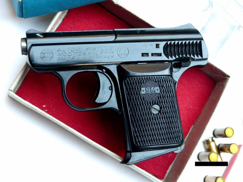 Seltene & hochwertige neue SM Mod.110A Kal.8mm PTB 45-69. Beschuss von 1969 unbenutzt &viel Zubehör – Bild 2