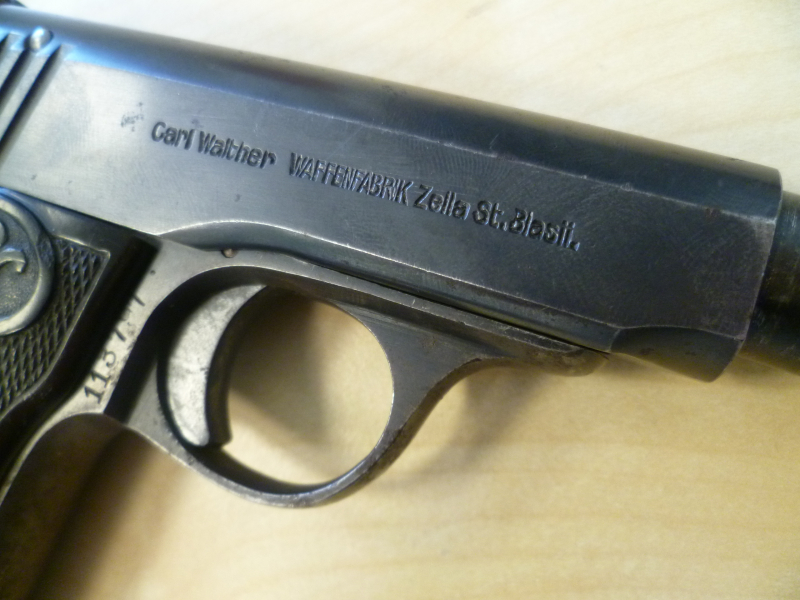 Pistole Walther Modell 4 Zella St. Blasii 7,65mm Browning – Bild 4