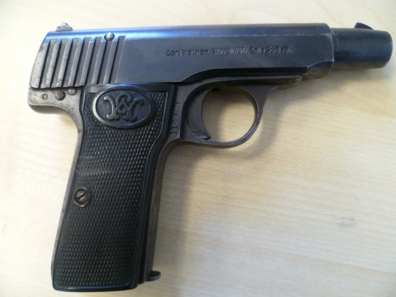 Pistole Walther Modell 4 Zella St. Blasii 7,65mm Browning – Bild 3