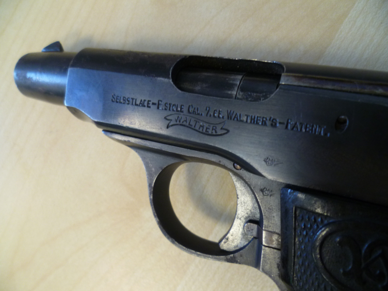Pistole Walther Modell 4 Zella St. Blasii 7,65mm Browning – Bild 2