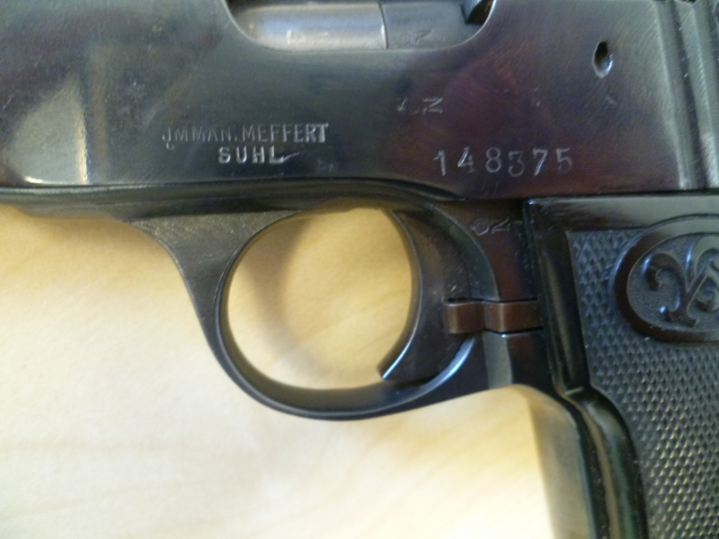 Pistole Walther Modell 4 / Meffert 7,65mm Browning – Bild 2