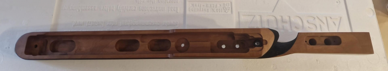005748, ANSCHÜTZ Wechselschaft Schaft Nuss natur - 2002 Spannhebel Superair, NEU, letztes Stück – Bild 3