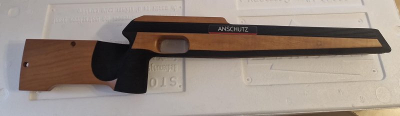 005748, ANSCHÜTZ Wechselschaft Schaft Nuss natur - 2002 Spannhebel Superair, NEU, letztes Stück – Bild 2
