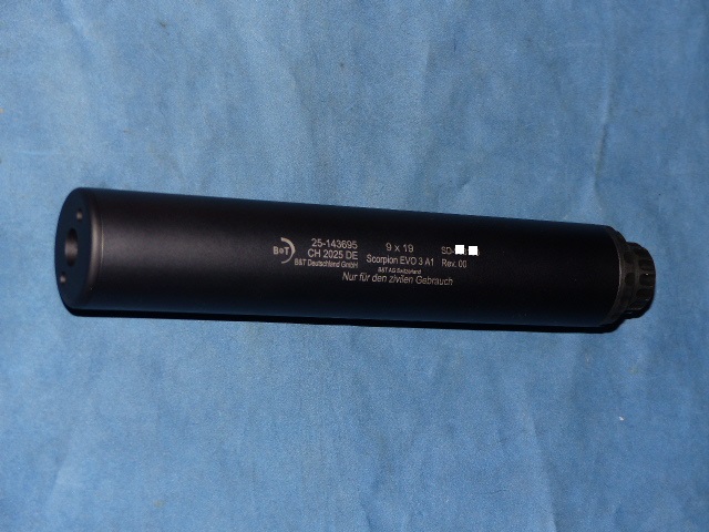 Original B&T Schalldämpfer für EVO 3 Scorpion cal. 9mm NEUWARE – Bild 2