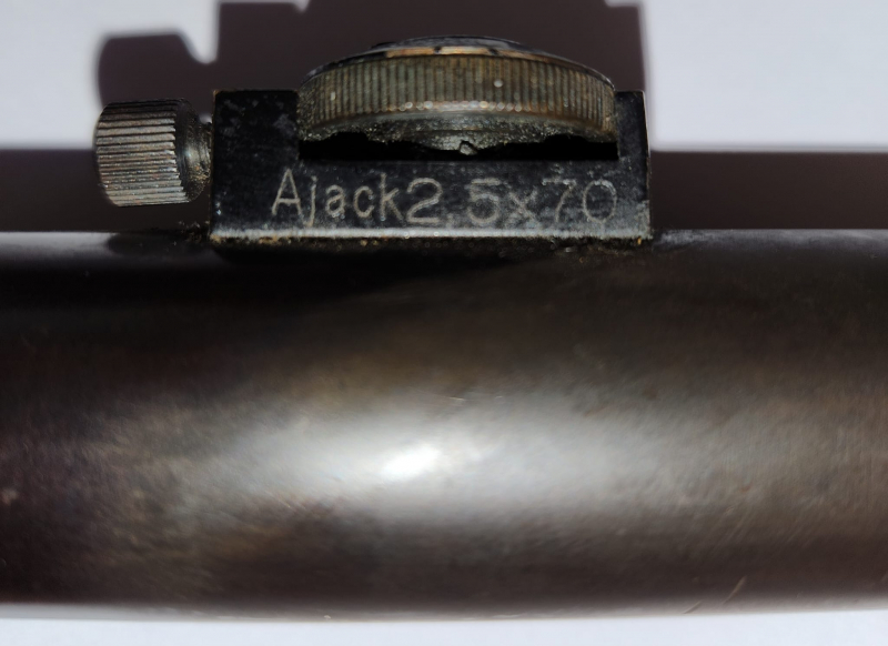 Stahlzielfernrohr - Ajack - 2,5x70 - Original - 2. WK – Bild 2